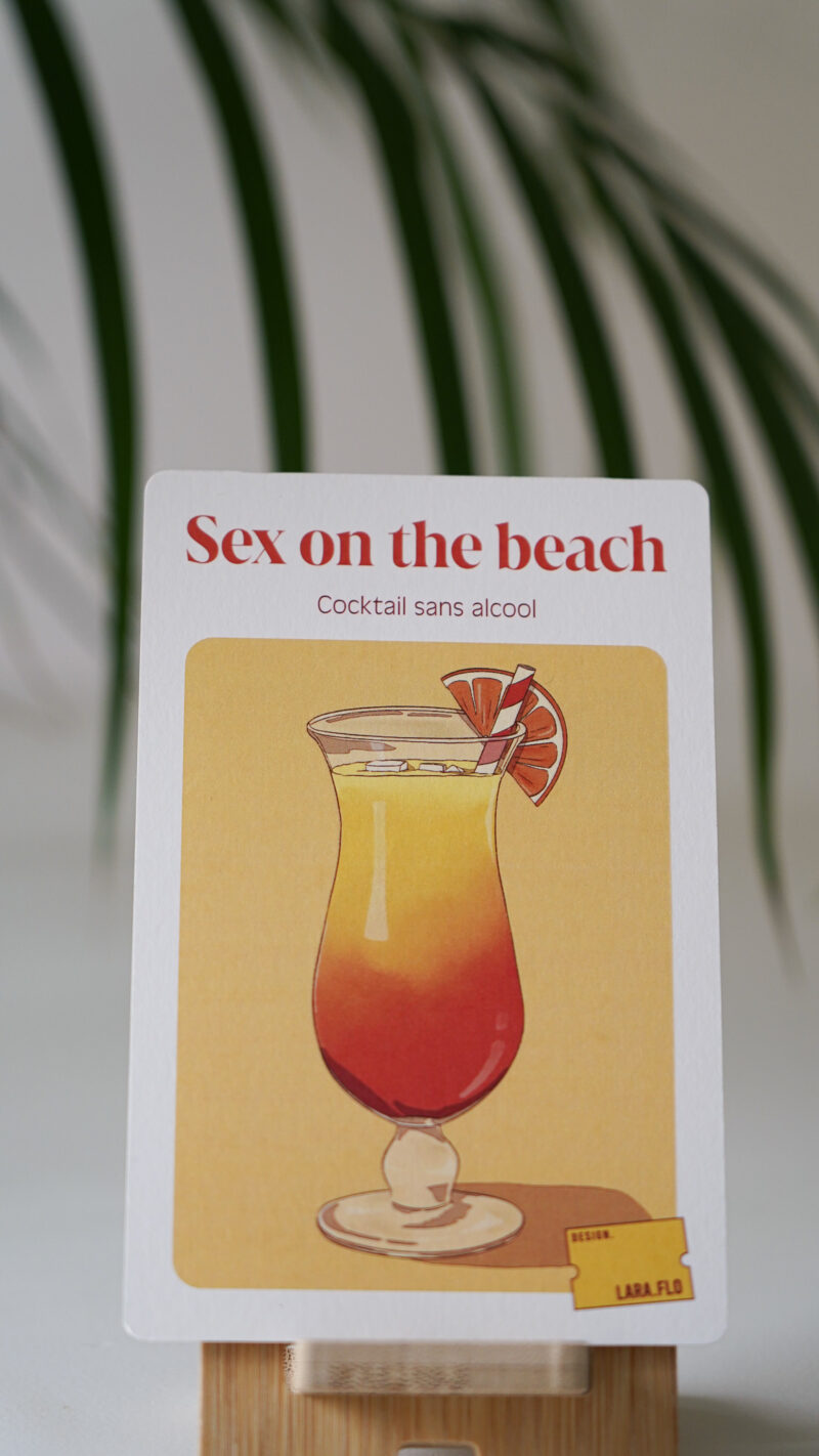 fiches recettes mocktail sex on the beach