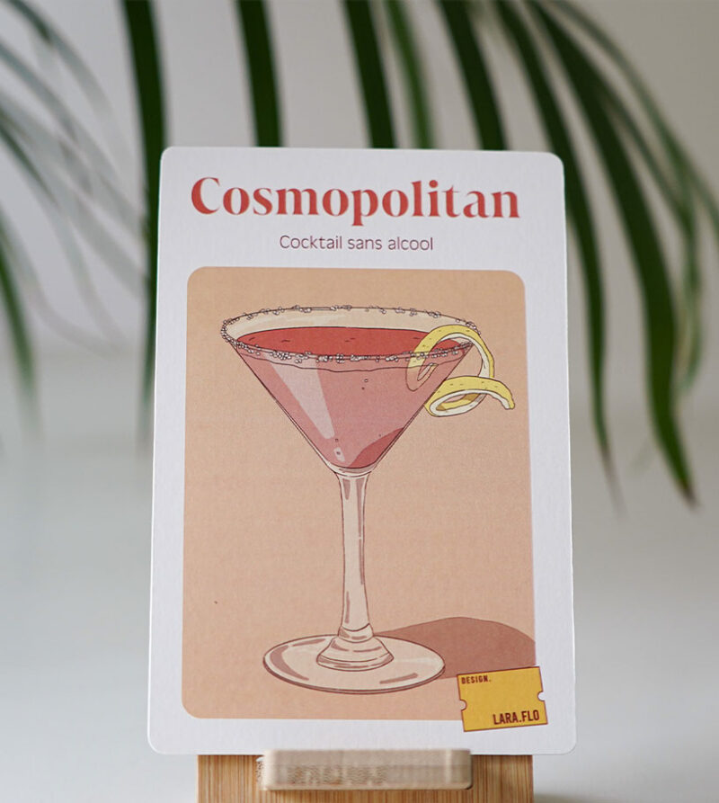 fiches recettes mocktail cosmopolitan