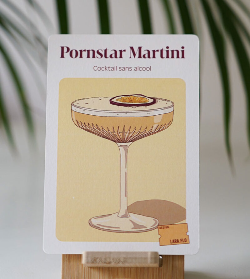 fiches recettes mocktail pornstar martini