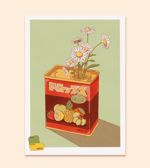 Affiche A5 boîte de bonbons