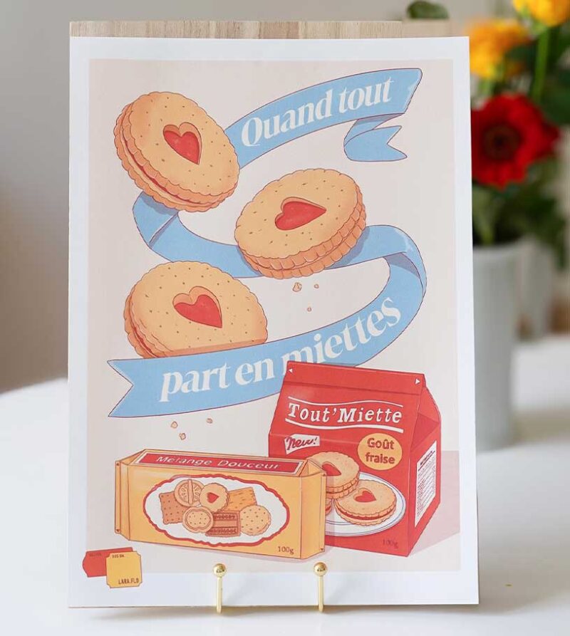 Affiches Pub "quand tout part en miettes"