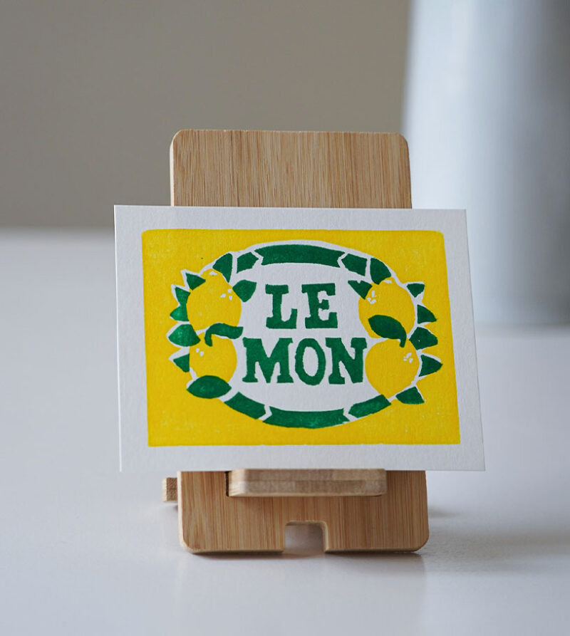 linogravure citron