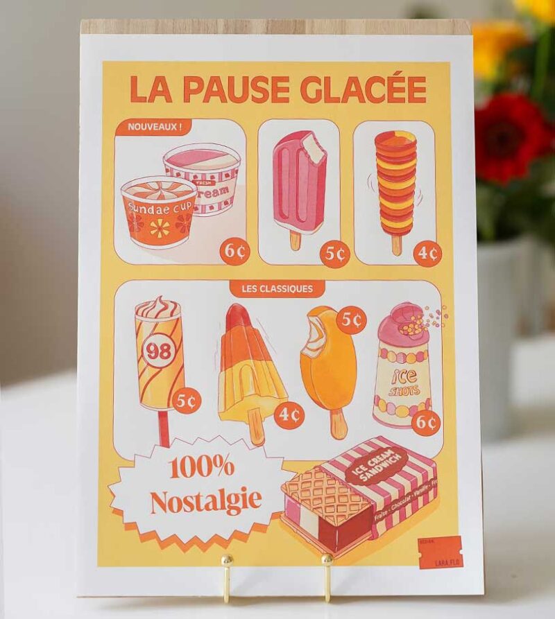Affiche "Pause glacée" - Image 2
