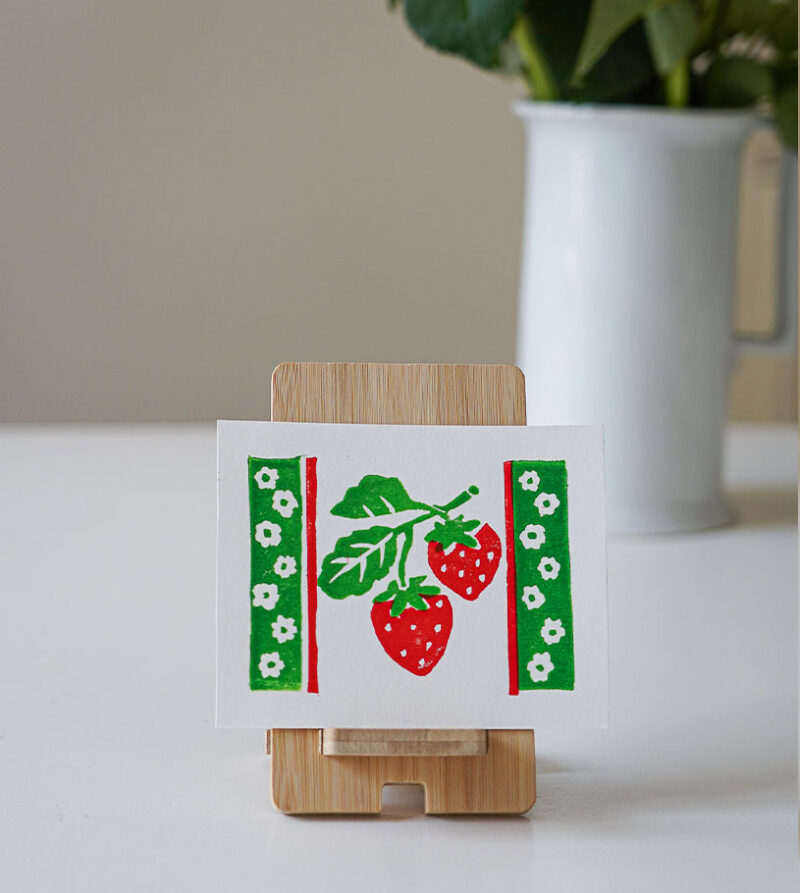 linogravure fraise