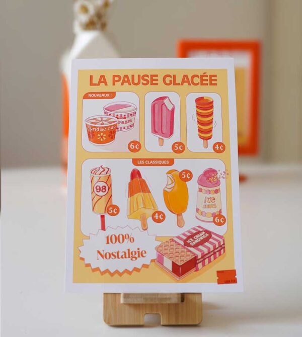 affiche glace