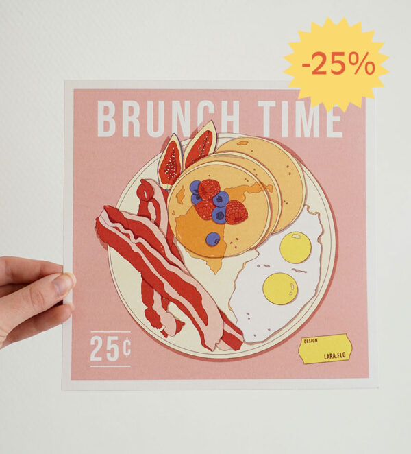 Affiche format carré Brunch Time