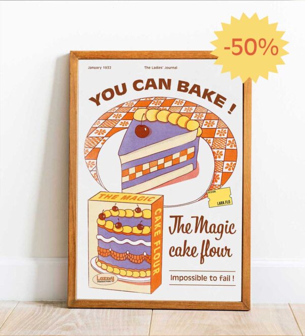 Affiche A3 "you can bake"