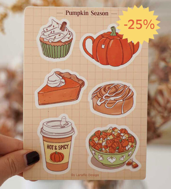 Planche de stickers "pumpkin Season"