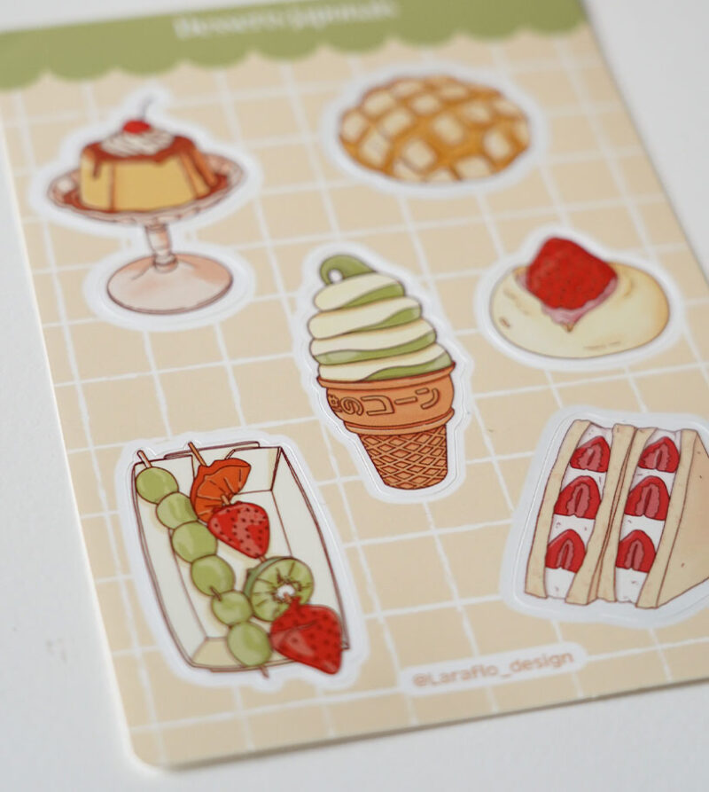 Planche de stickers "Desserts japonais" - Image 2