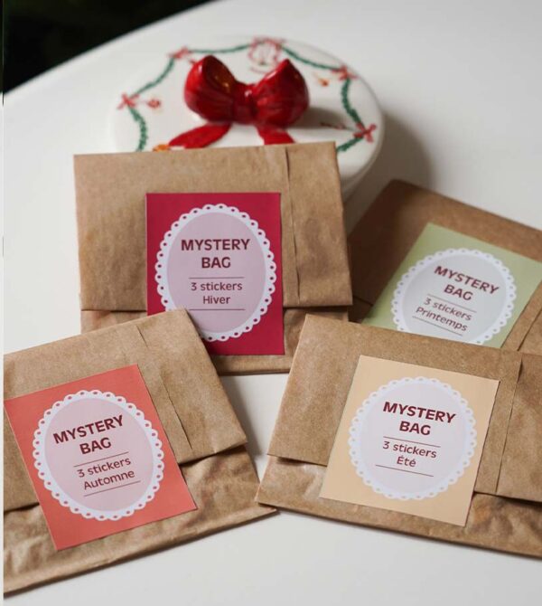 mystery bag stickers