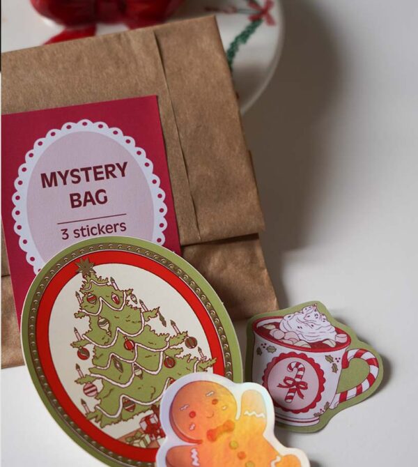 mystery bag stickers
