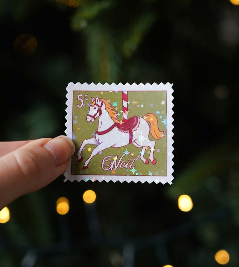 stickers noel vintage