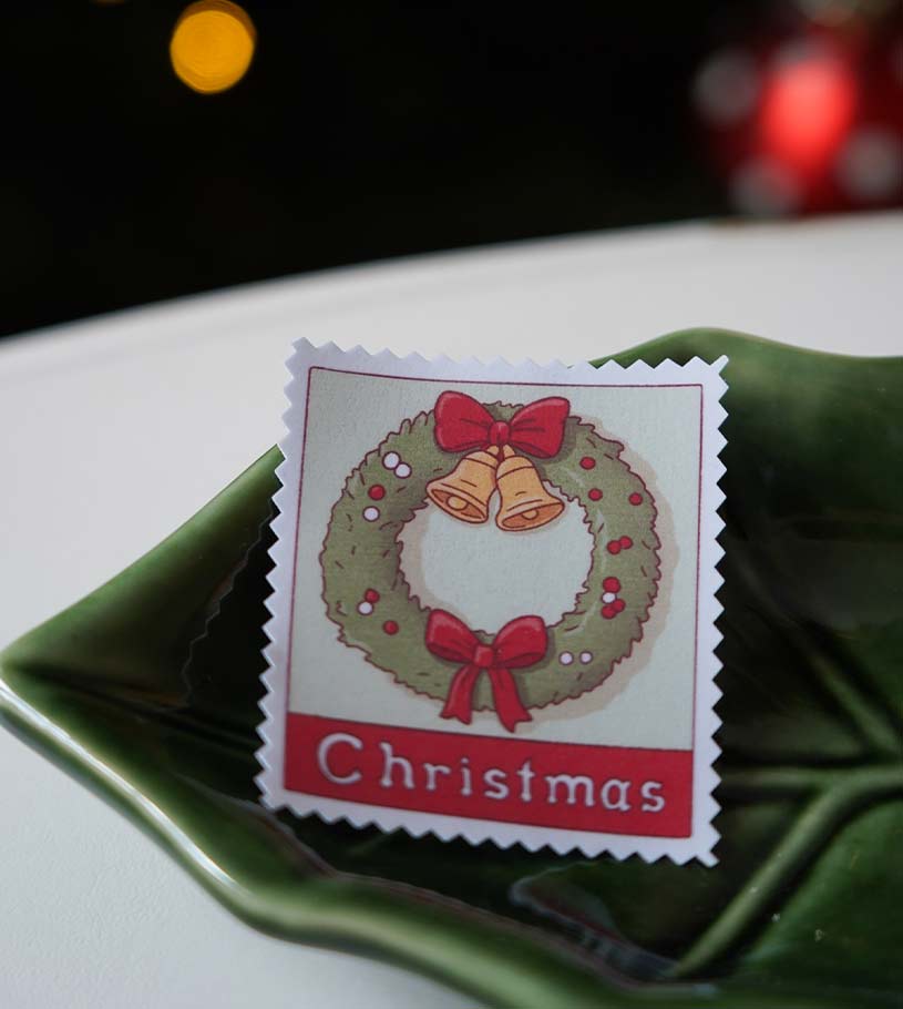 stickers timbres noel